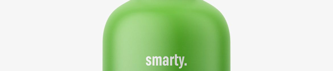 Matt plastic bottle with silver dropper / 50 ml