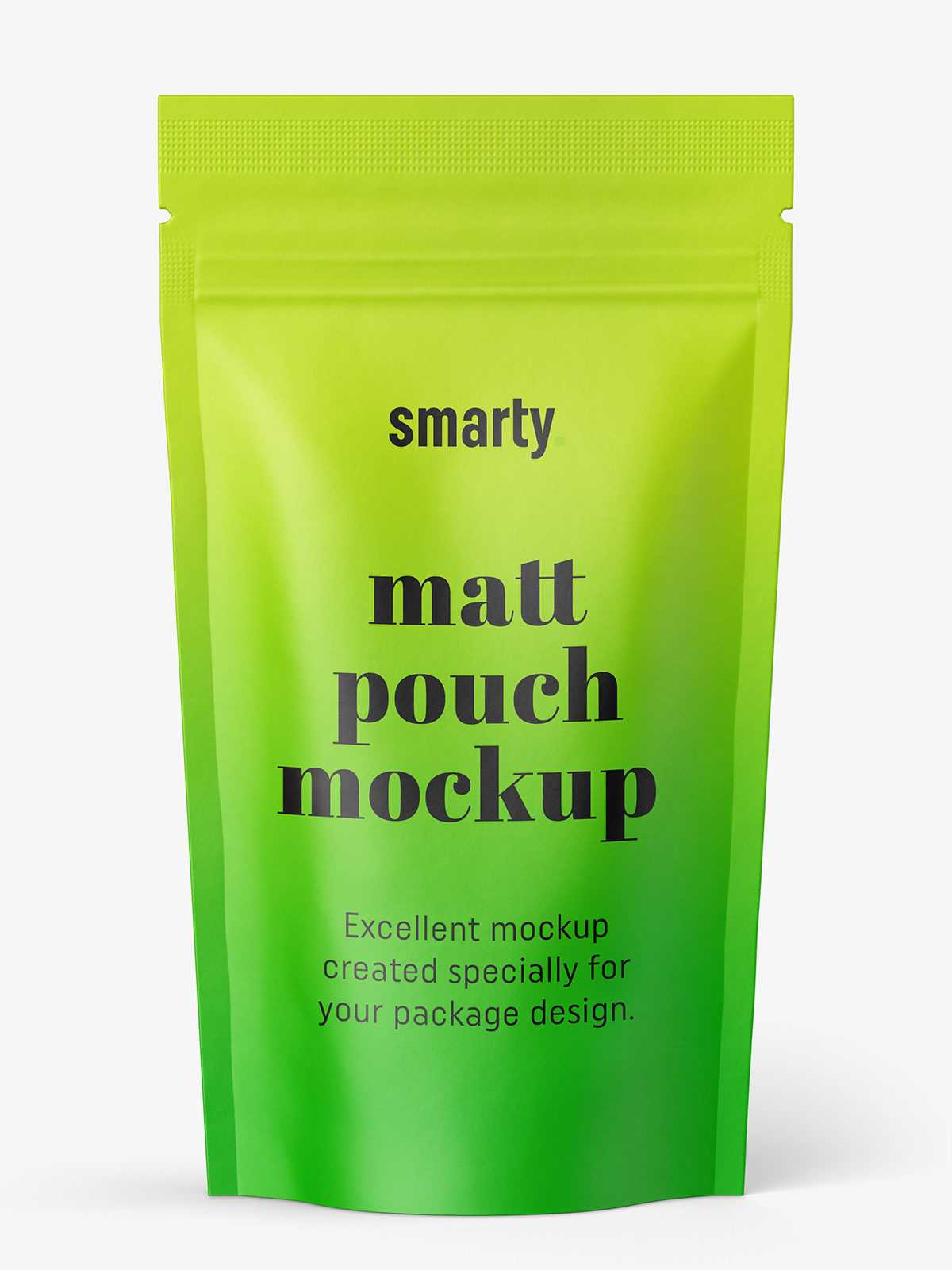 Matt pouch mockup