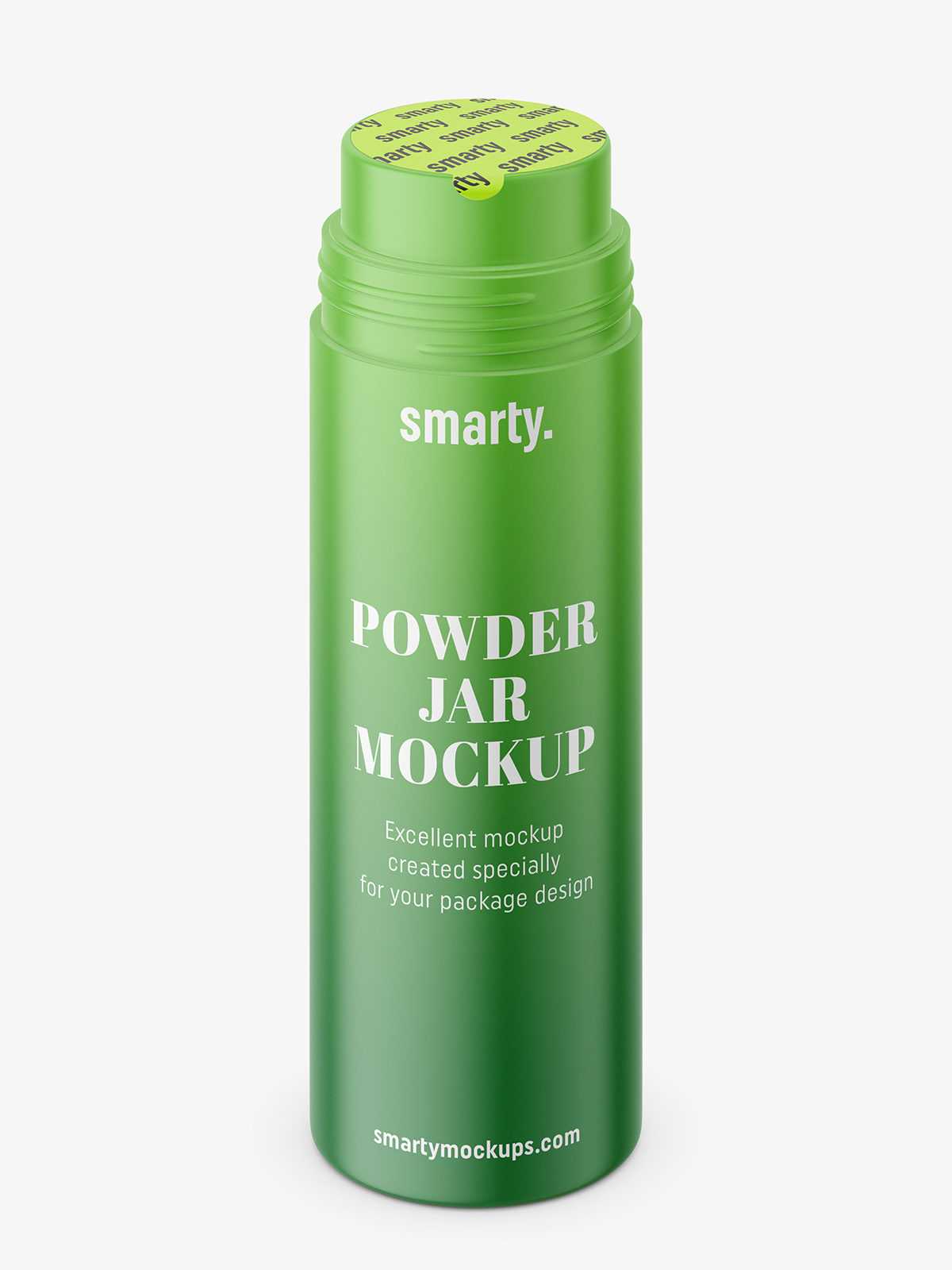 Matt powder jar mockup