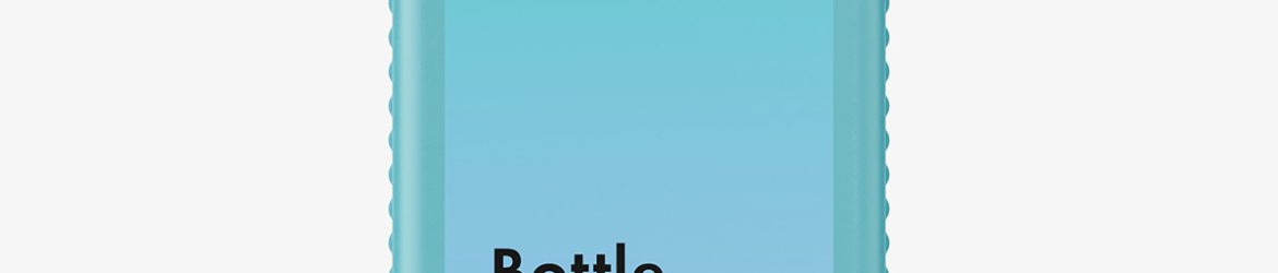 Matt pull-up square bottle mockup