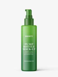 Matt pump bottle mockup