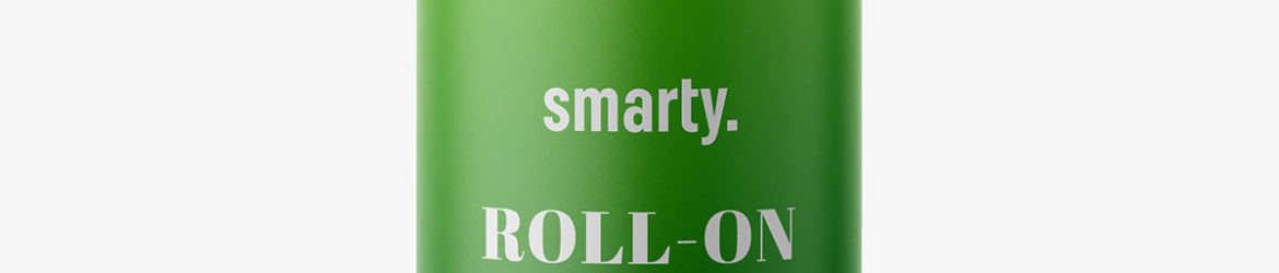 Matt roll-on bottle mockup