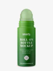 Matt roll-on bottle mockup