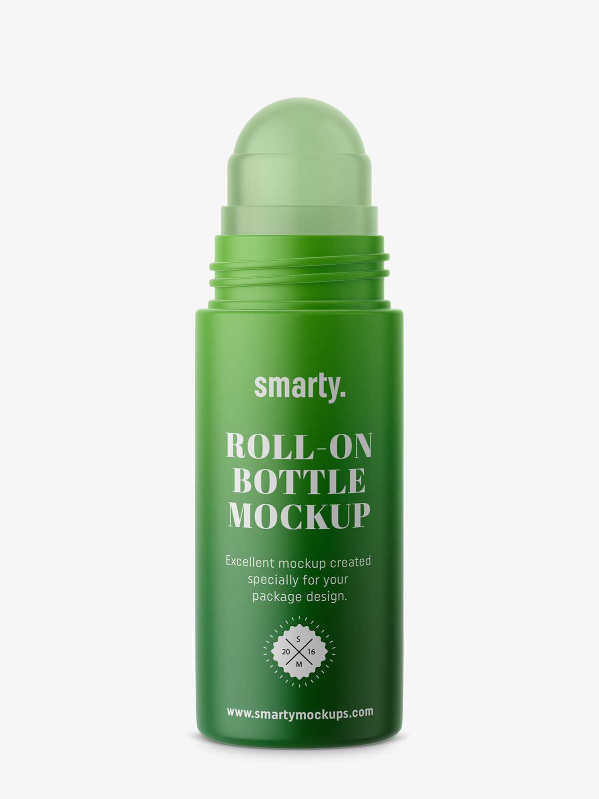 Matt roll-on bottle mockup