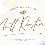 Matt Rostine Handwritten Font