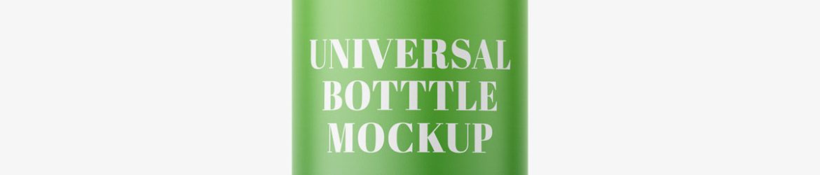 Matt round cosmetic bottle