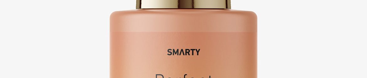 Matt round dropper bottle mockup