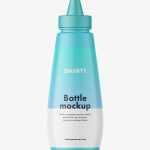 Matt sauce bottle mockup
