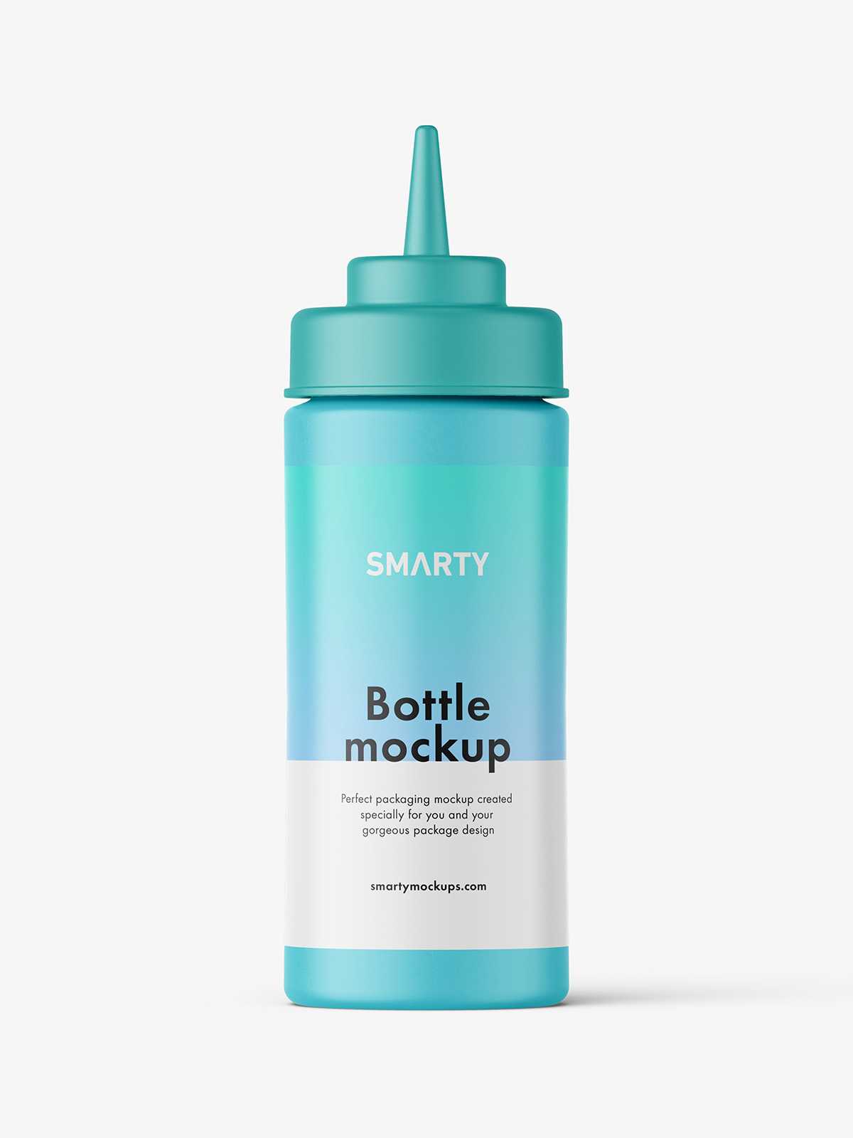 Matt sauce bottle mockup