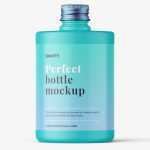 Matt screw cap bottle mockup
