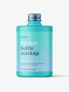 Matt screw cap bottle mockup