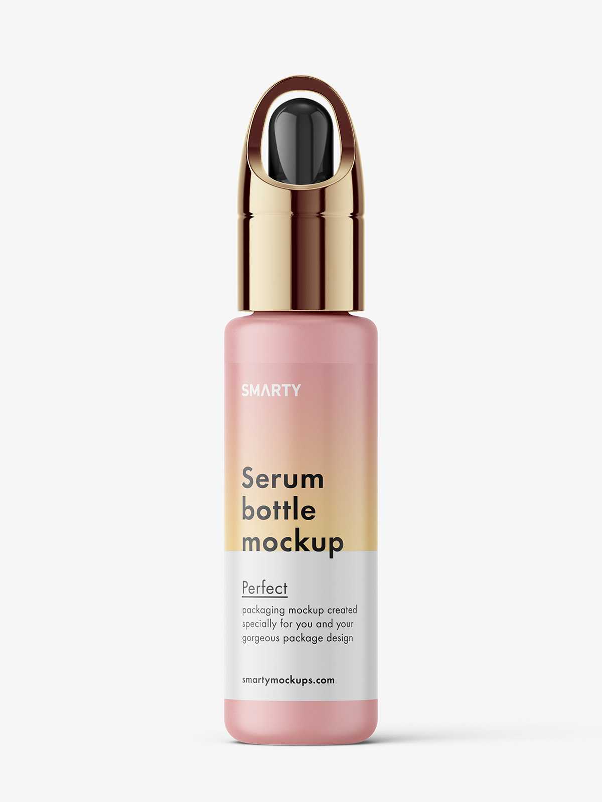 Matt serum bottle mockup