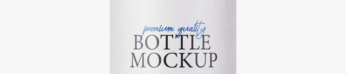 Matt serum dropper bottle mockup