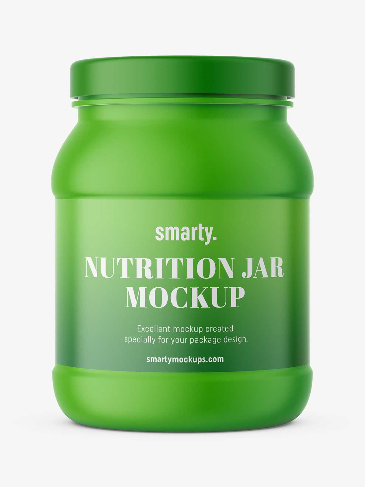 Matt shake powder jar mockup
