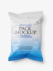 Matt snack bag mockup