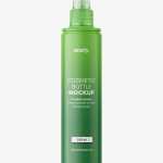 Matt spray bottle mockup