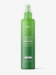 Matt spray bottle mockup