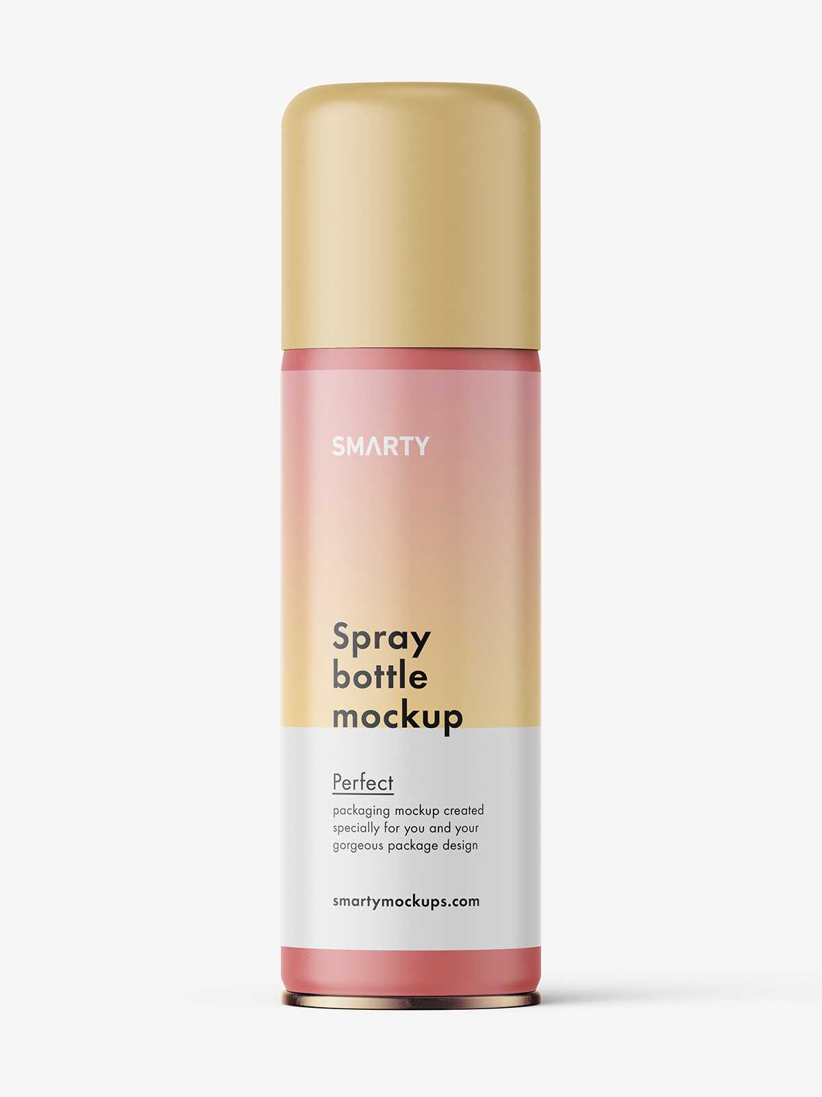 Matt spray can mockup