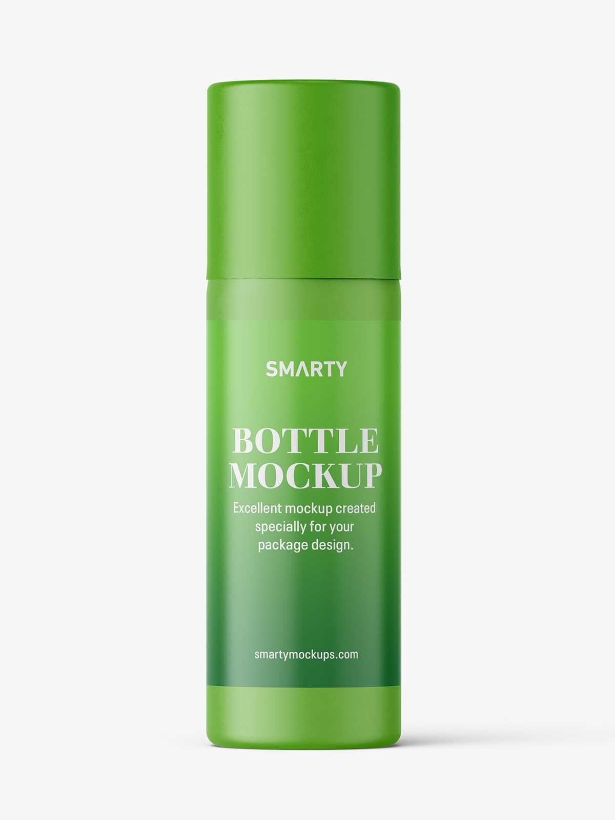 Matt spray can mockup