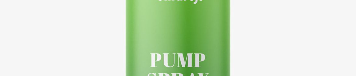 Matt spray pump bottle mockup