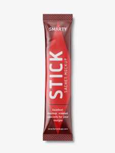 Matt stick sachet mockup