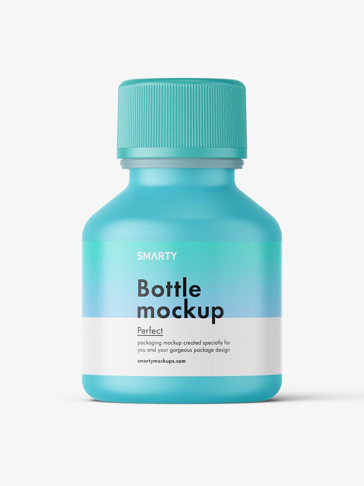 Matt syrup bottle mockup
