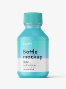 Matt syrup bottle mockup