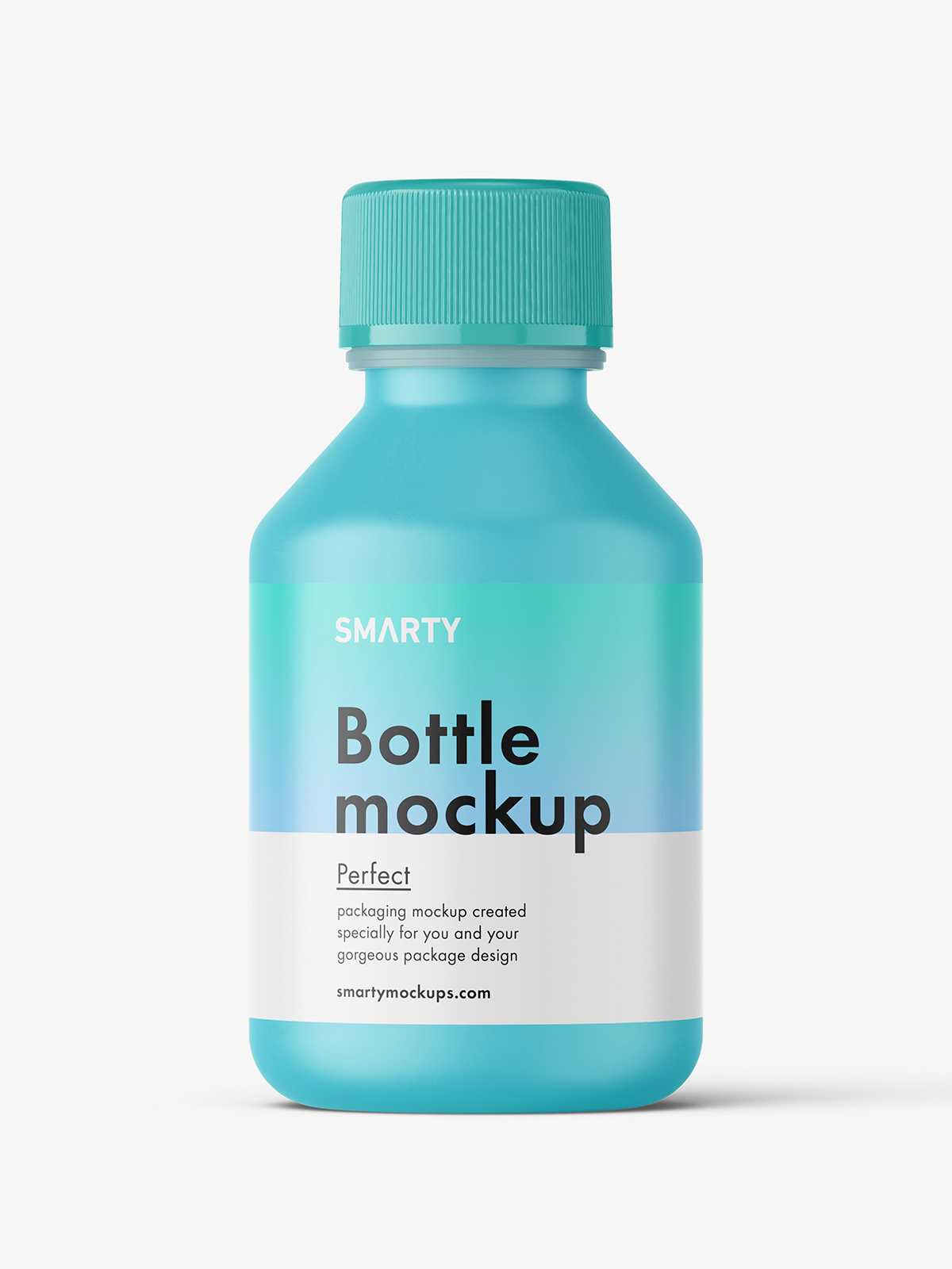 Matt syrup bottle mockup