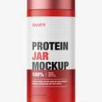 Matt tall jar mockup