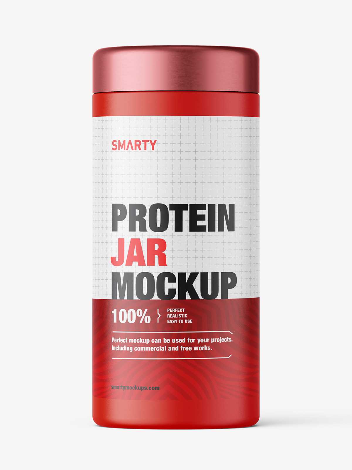 Matt tall jar mockup