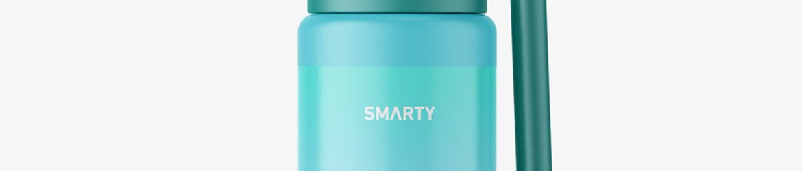 Matt throat bottle mockup