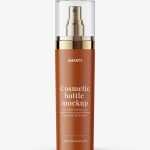 Matt toner mist bottle mockup