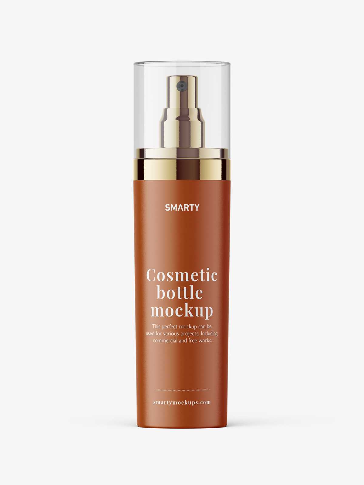Matt toner mist bottle mockup