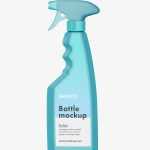 Matt trigger spray bottle mockup
