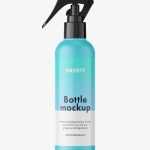 Matt trigger spray bottle mockup