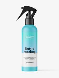 Matt trigger spray bottle mockup