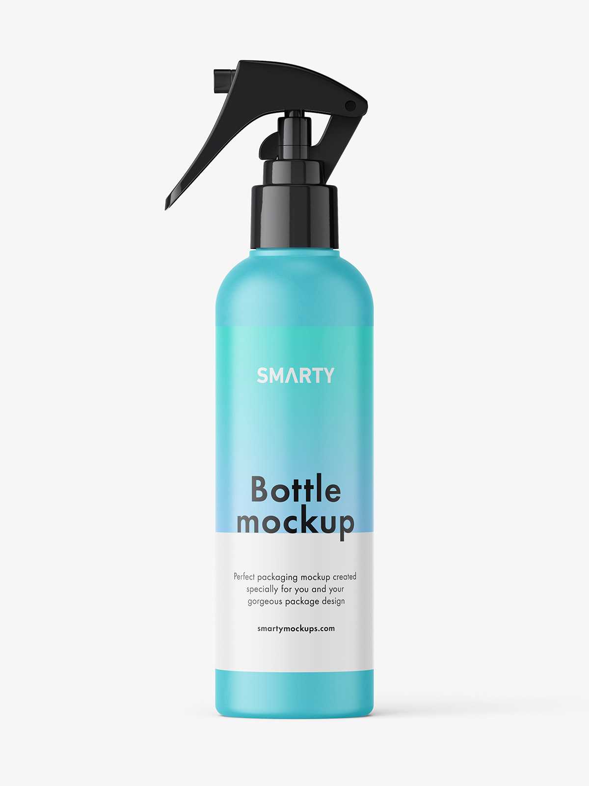 Matt trigger spray bottle mockup