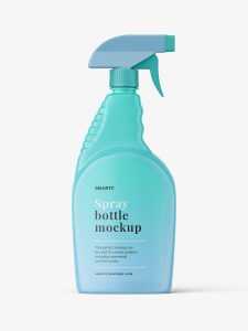 Matt trigger spray bottle mockup