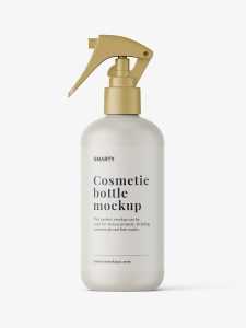 Matt trigger spray bottle mockup