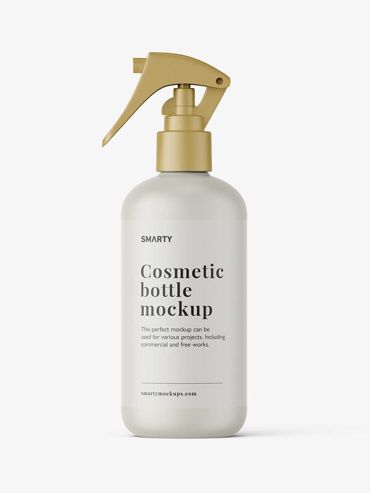Matt trigger spray bottle mockup