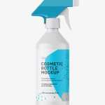 Matt trigger spray bottle mockup