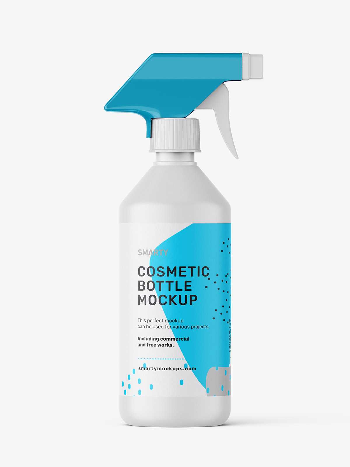 Matt trigger spray bottle mockup