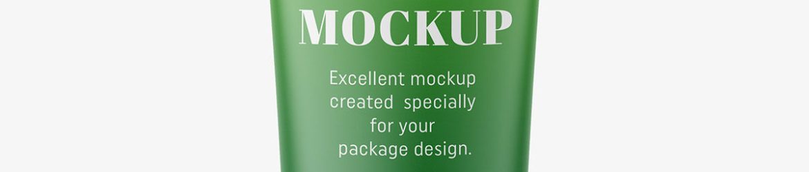 Matt tube mockup / fi 40 / 150 mm