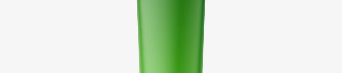 Matt tube with glass dropper mockup