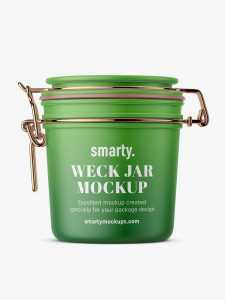 Matt weck jar mockup