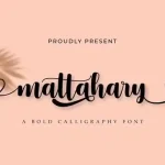 Mattahary Calligraphy Font - Fonte Grátis Mattahary Calligraphy Font