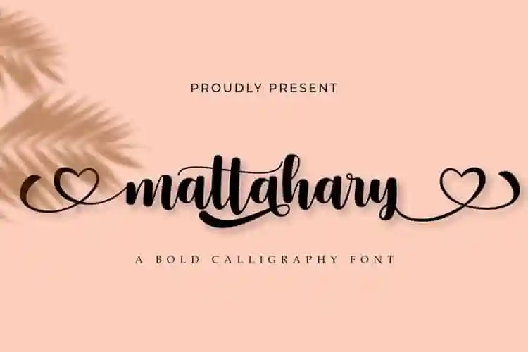 Mattahary Calligraphy Font