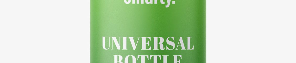 Matte plastic bottle mockup
