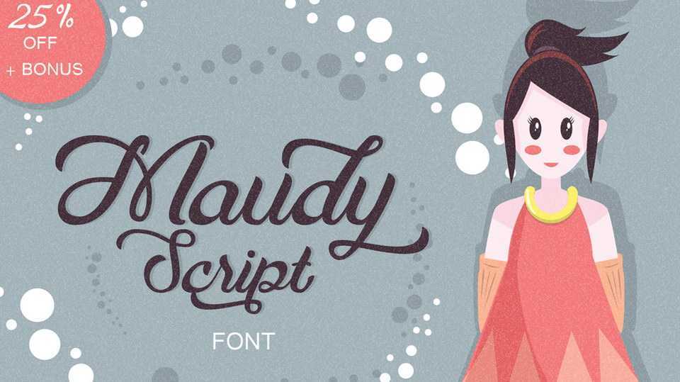 Maudy Script Font › Fontesk