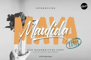 Maulida Maya Brush Font